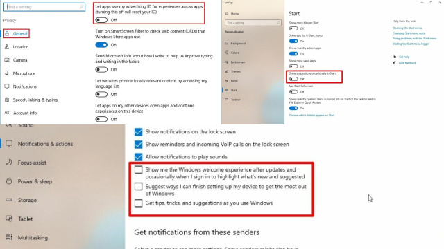 Disabling personalized ads in Windows 10 Disabling personalized ads in Windows 10