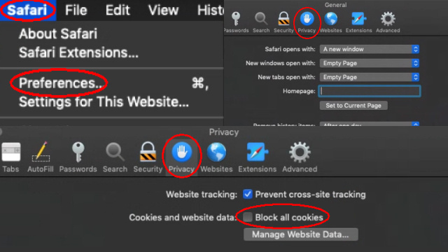 Enabling or Disabling Cookies in Apple Safari Enabling or Disabling Cookies in Apple Safari