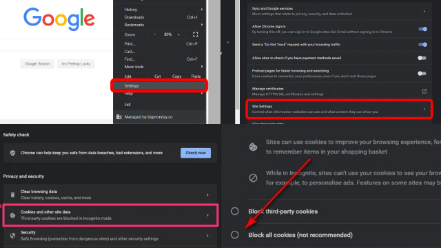 Enabling or Disabling Cookies in Google Chrome Enabling or Disabling Cookies in Google Chrome