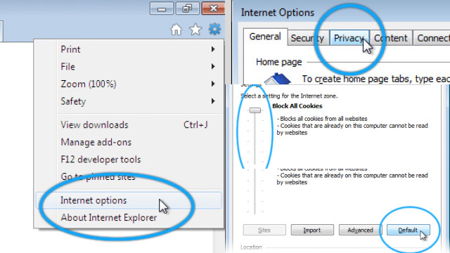 Enabling or Disabling Cookies in Internet Explorer Enabling or Disabling Cookies in Internet Explorer