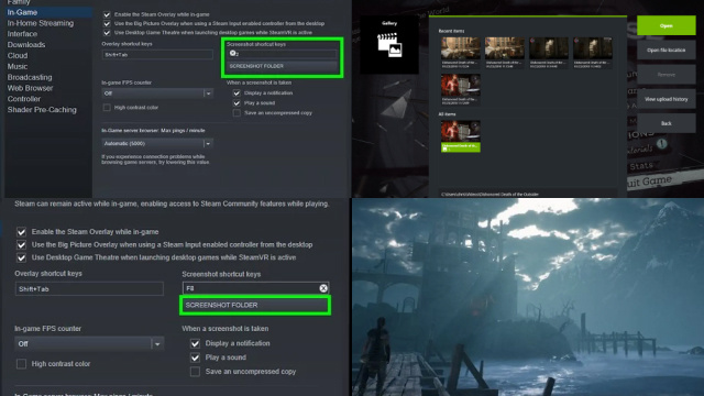 Using in-game screenshot functions Using in-game screenshot functions