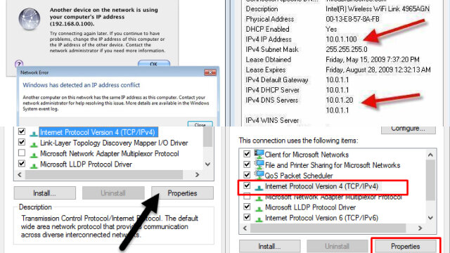 IP Address Conflict IP Address Conflict