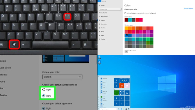 Disabling Dark Mode in Windows 10 Disabling Dark Mode in Windows 10